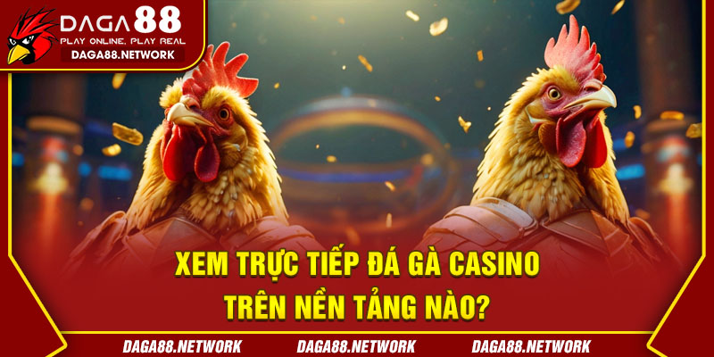  Xem Trực Tiếp Đá Gà Casino Trên Nền Tảng Nào?